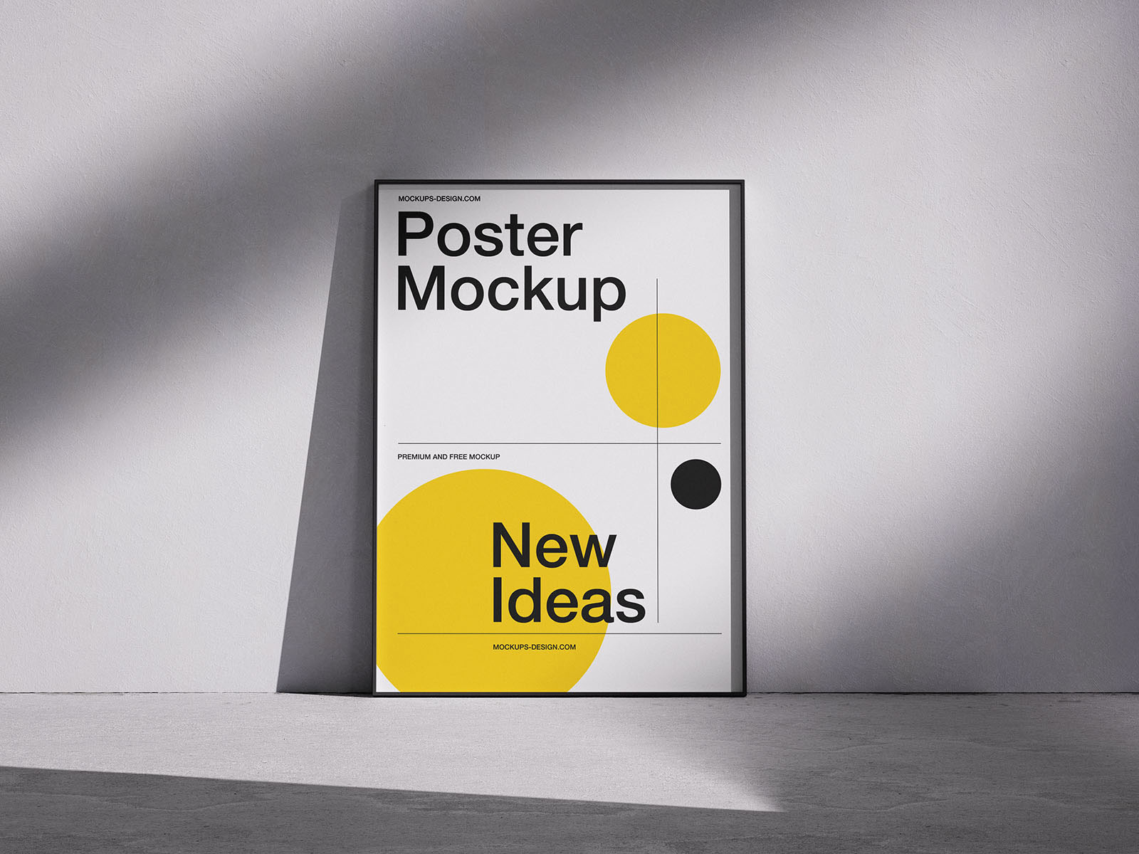 Free Elegant Poster Mockup On Floor PSD Template Mockup Space Free Elegant Poster Mockup On Floor PSD Template Mockup Space