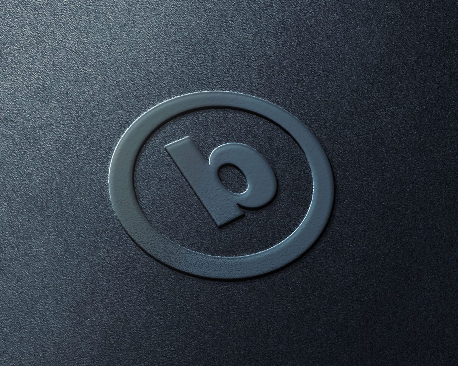 Perspective View of Elegant Emboss Logo Mockup | Mockup Space